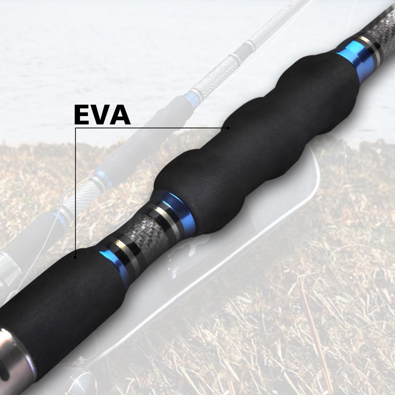 Fiblink 3-Piece Carbon Fiber Spinning Fishing Rod - Image 4